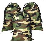 16" Camouflage Drawstring Backpack