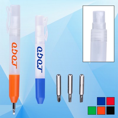 Screwdriver Tool w/Spray Bottle & Clip