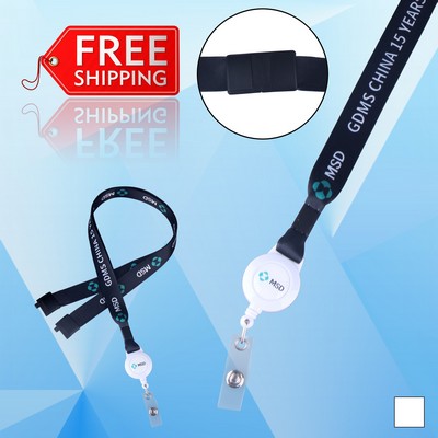 Break Away Safety Lanyard w/ Swivel Vinyl Snap Clip