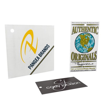 1.75" x 3.5" - Custom Hang Tags - 16pt Cardstock With UV Coating