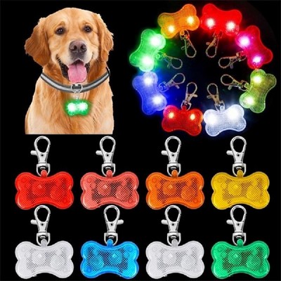 Bone Shaped LED Dog Tags