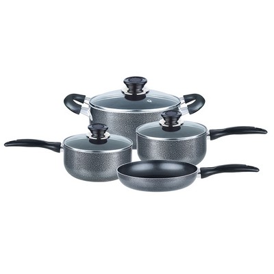 7 Piece Gray Cookware Set