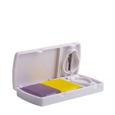 Pill Organizer With Cutter