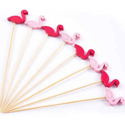 Flamingo Bamboo Toothpicks