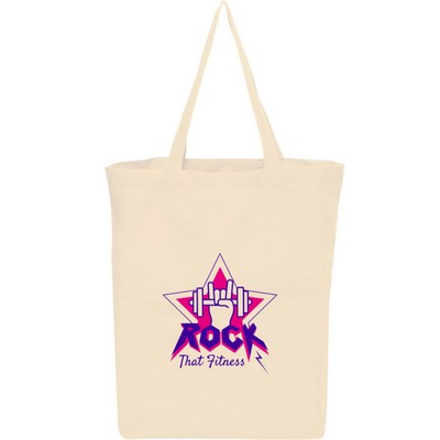 14W x 16H inch Gusseted Cotton Tote Bags