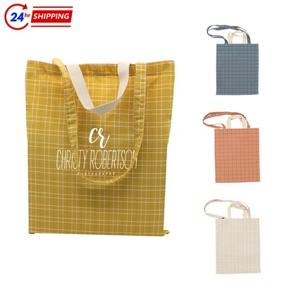 Checkered Tote Bag