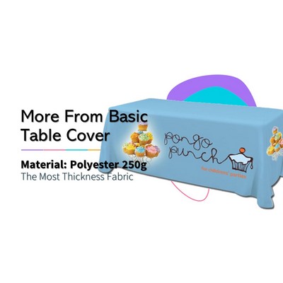 Heavy Duty WRINKLE FREE Starting from 4' Table Throw and Full Lines Drop & Stretch