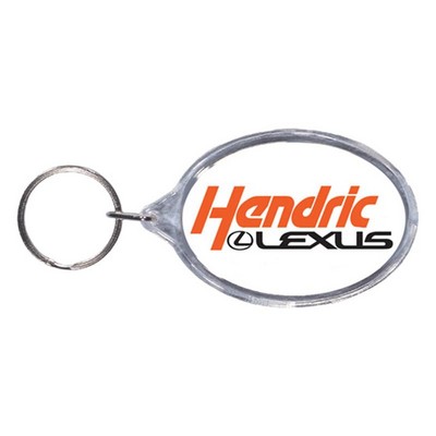 Oval Acrylic Keytag (1 1/2"x2 1/4")