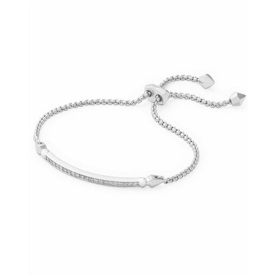 Kendra Scott Ott Adjustable Chain Bracelet in Silver