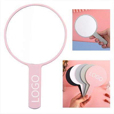 Portable Round Handheld Makeup Mirror