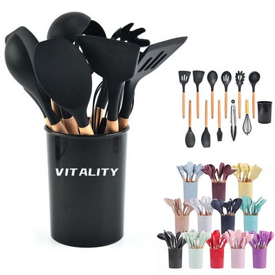 11 Pcs Silicone Cooking Utensils Set