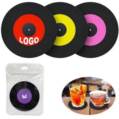 Vinyl Record Drink Coaster