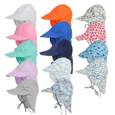 Kids Sun Hat With Neck Flap UPF 50+