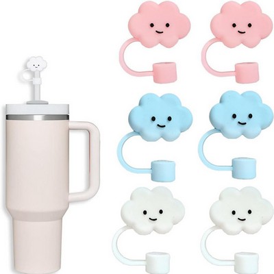 Cloud Shaped Silicone Straw Dust-proof Cover