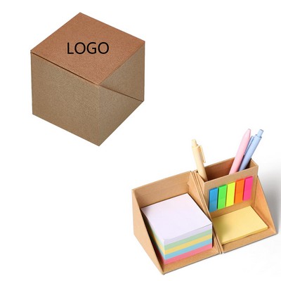 Desk Organizer Sticky Note Memo Cube