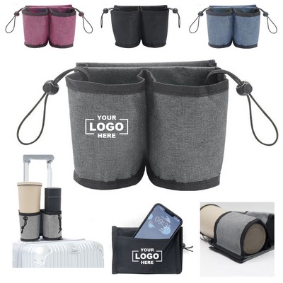 Luggage Travel Cup Holder Free Hand Drink Storage Bag