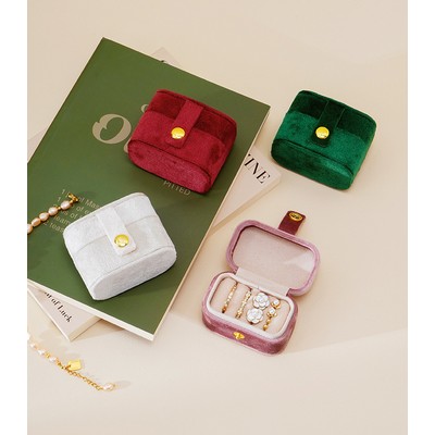 Mini Jewelry Box Travel Mirror Jewelry Case