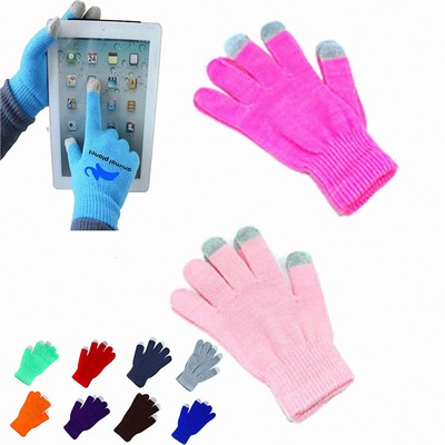 Warm Winter Knitted Touch Screen Gloves