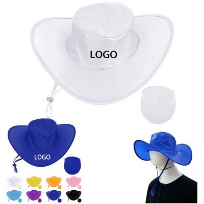 Outdoor Foldable Cowboy Hat With Pouch