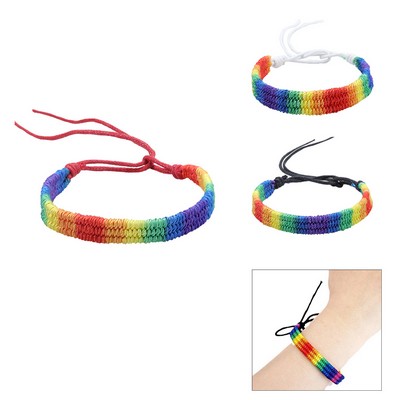 Rainbow LGBT Pride Braided Bracelet