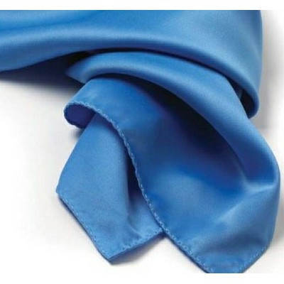 French Blue Silk Scarf - 8"x45"