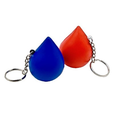 Droplet Key Chain Stress Reliever Squeeze Toy