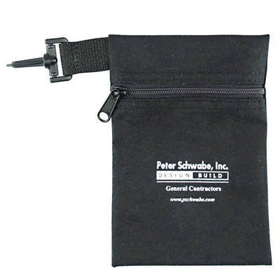 10 Oz. Colored Canvas Zippered Golf/ Accessory Bag