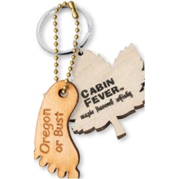 Wood Key Ring (2 1/2")