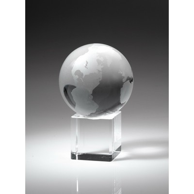 Spinning Globe Optic Crystal (Medium)