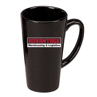 16 Oz. Black Funnel Mug