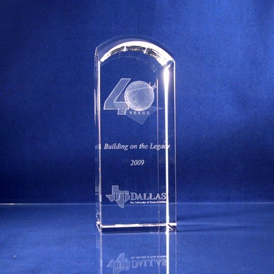 Optical Crystal Dometop Award (2 5/8"x2 5/8"x7")