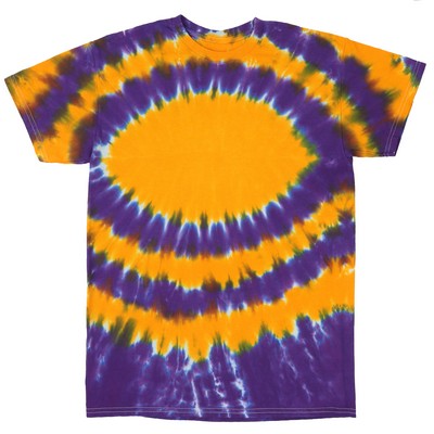 Gold Yellow/Purple Football Short Sleeve T-Shirt