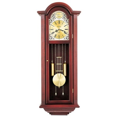 Bulova Mahogany Tatianna 40" High Wall Clock