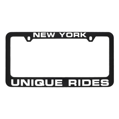 Black Plastic License Plate Frame (Domestic Production)