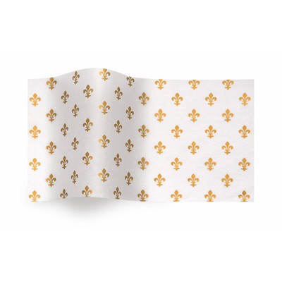 Precious Metals Fleur de Lis Wrapping Tissue (20"x30")