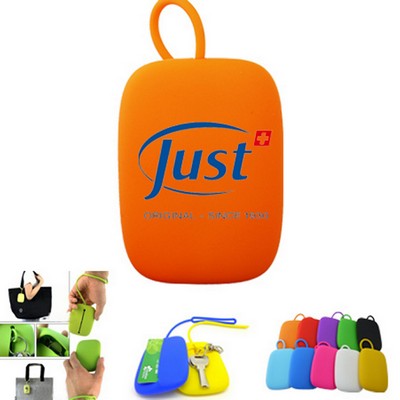 Fashion Silicone Key Bag - Orange