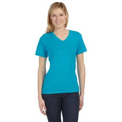 Bella+Canvas® Women's Relaxed Jersey V-Neck Tee Shirt