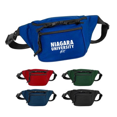 Three Pocket Polyester Fanny Pack