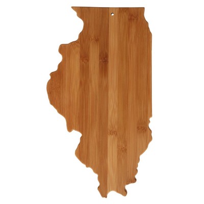 State Bamboo Cutting Board - Illinois