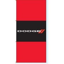 Single Face Dealer Interceptor Drape Flags (Dodge®)