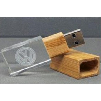 Wooden Crystal USB Drive