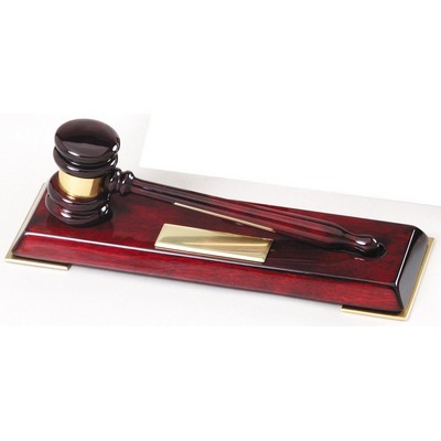 8" Piano Finish Walnut Gavel, Women's