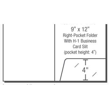 Right Pocket Folder (9" x 12")