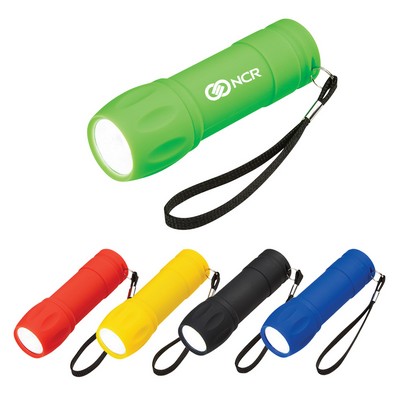 Rubberized Cob Light With Strap