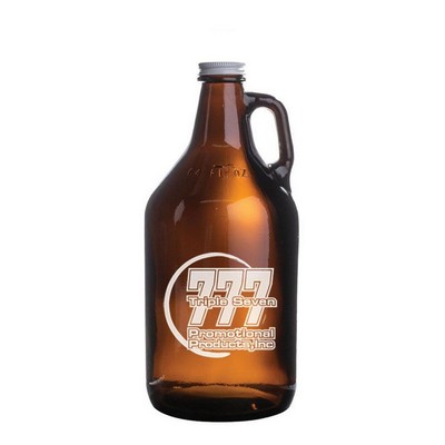 32 Oz. Amber Growler