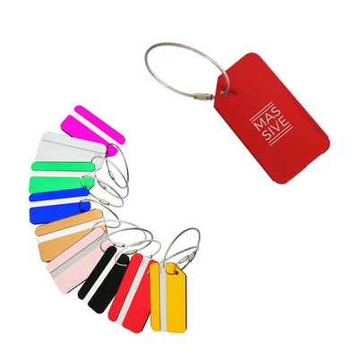 Business Aluminum Alloy Luggage Tag For Travel