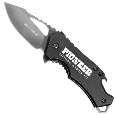 Black Fuse Pocket Knife & Bottle Opener