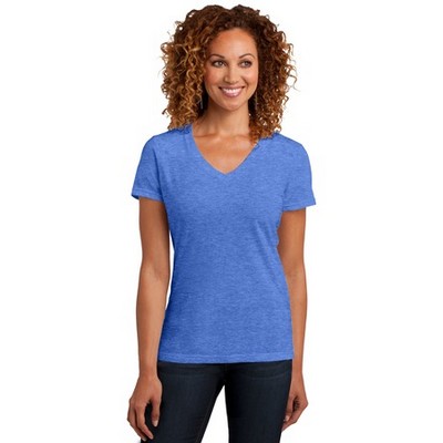 District® Ladies' Perfect Blend® CVC V-Neck Tee Shirt