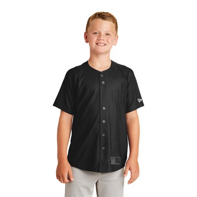 New Era® Youth Diamond Era Full Button Jersey Shirt