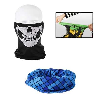 Multi-Purpose Custom Polyester Seamless Bandanna Head Wear